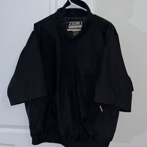 Black Executive Waterproof GoreTex Zero Restriction SS Pullover Golf Jacket XL
